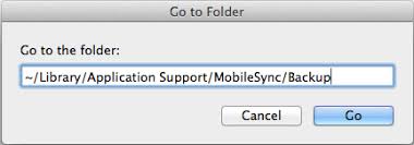 iPhone Backups Location on Mac