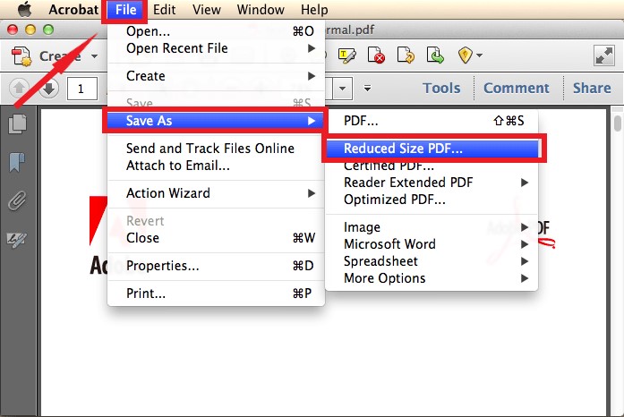 Reduce PDF File Size Using Adobe Acrobat