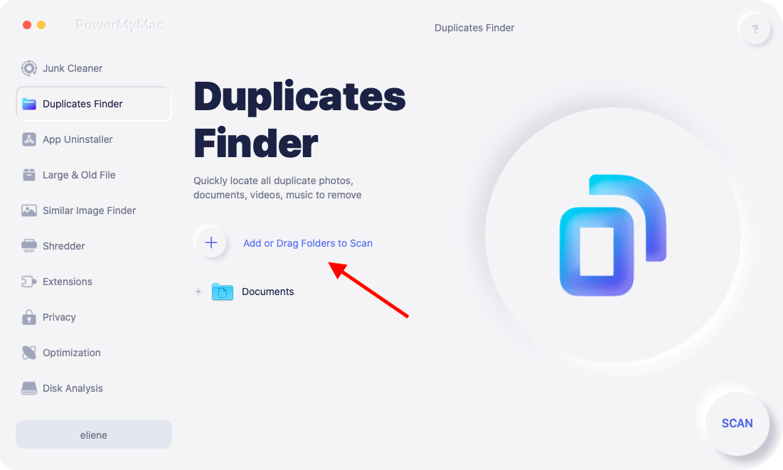 Gebruik Duplicate Finder op PowerMyMac