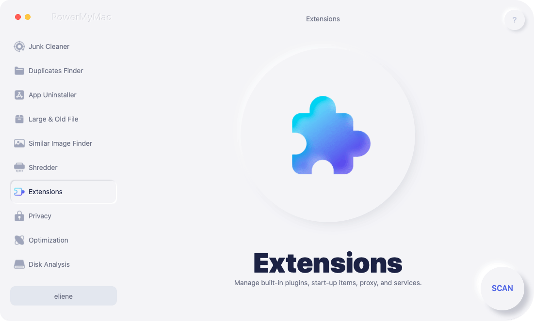 Click on Extensions