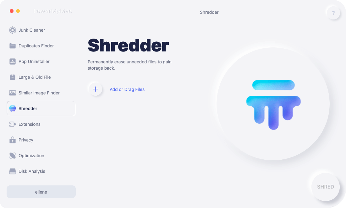 Selecteer Shredder