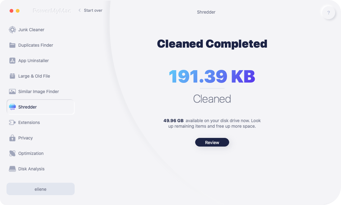 クリーンアップ完了