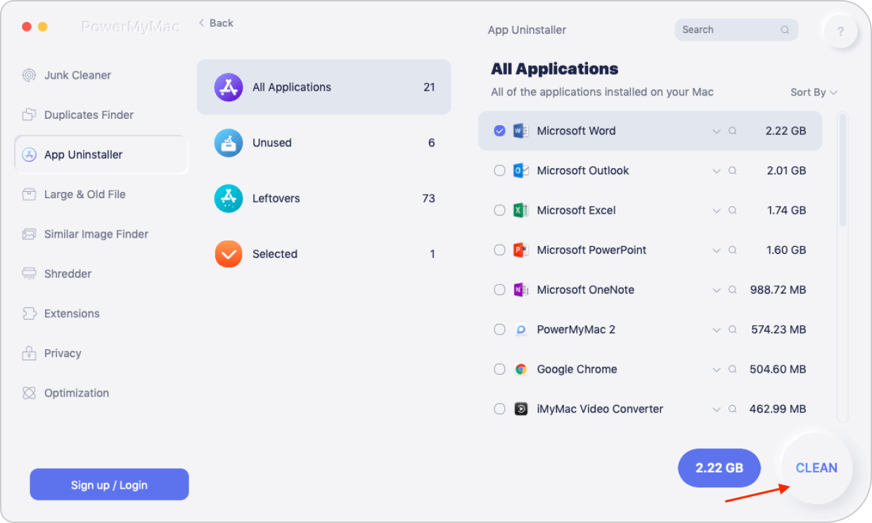 Usuń aplikację pocztową za pomocą PowerMyMac