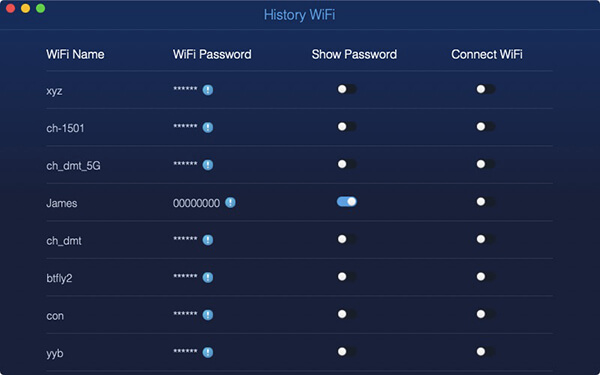 Wifi Network Sweep Watch Passcode