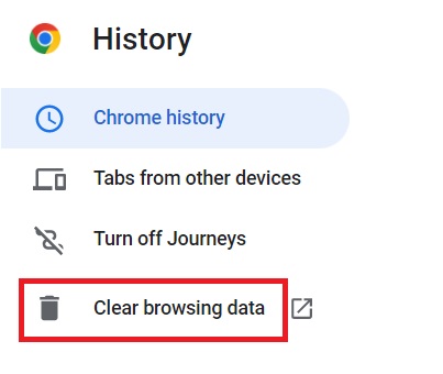 Usuń historię wyszukiwania Google w Chrome