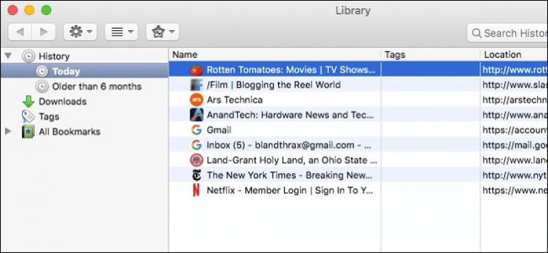 Clear History in Firefox on Mac