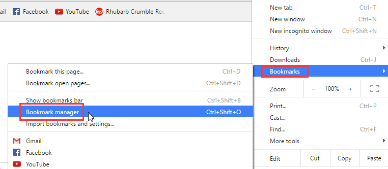 Delete Bookmarks on Mac in Google Chrome