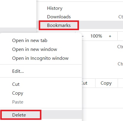 Delete Bookmarks to Fix Google Chrome Critical Error