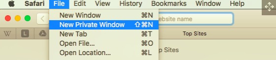 Włącz przeglądanie prywatne w Safari na Macu