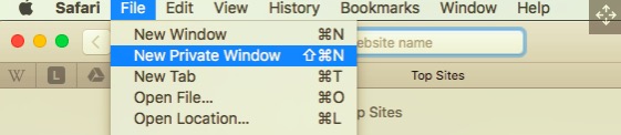 Включите приватный просмотр в Safari на Mac