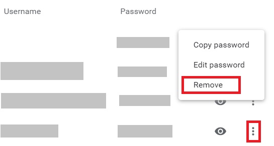 Clear out Passwords from Chrome