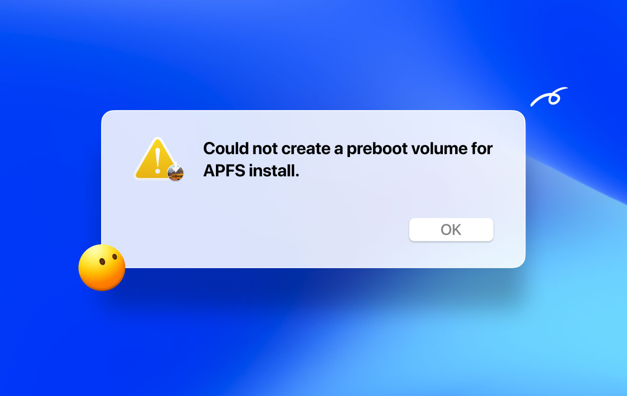 [해결됨] APFS 설치를위한 사전 부팅 볼륨을 만들 수 없음
