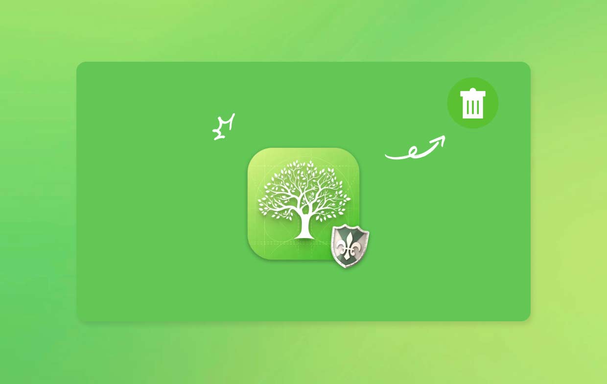 قم بإلغاء تثبيت MacFamilyTree على نظام Mac