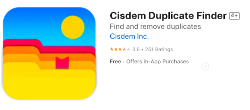 معلومات عن Cisdem Duplicate Finder
