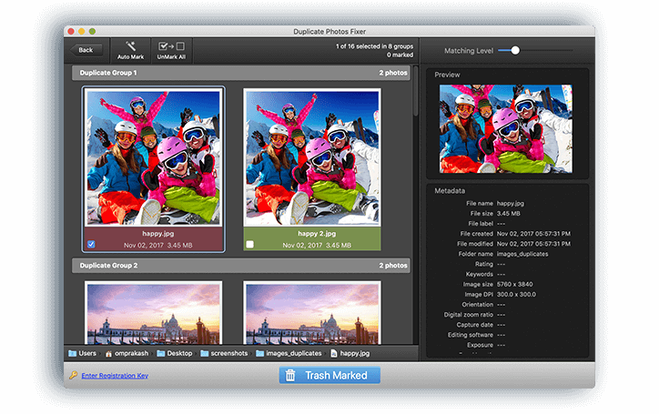 نظرة عامة على Duplicate Photos Fixer Pro
