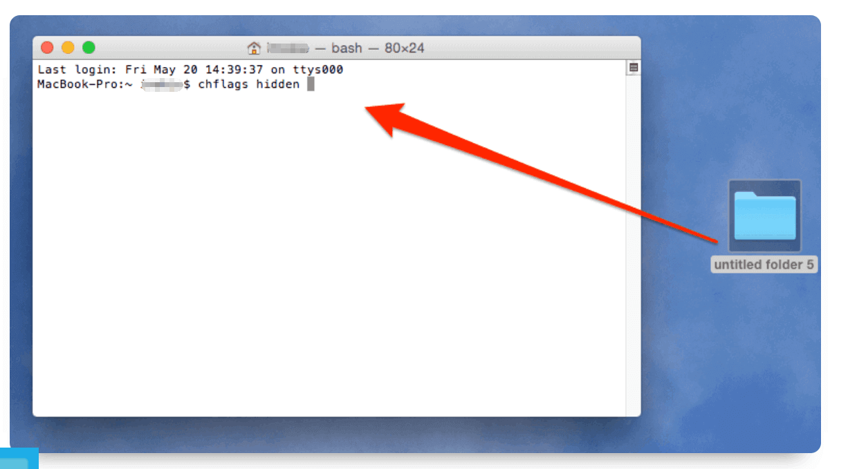 Скрыть файлы на Mac с помощью терминала