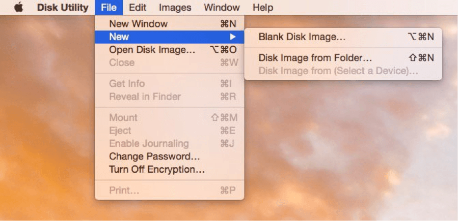 استخدام أداة القرص لتشفير المجلدات على جهاز Mac
