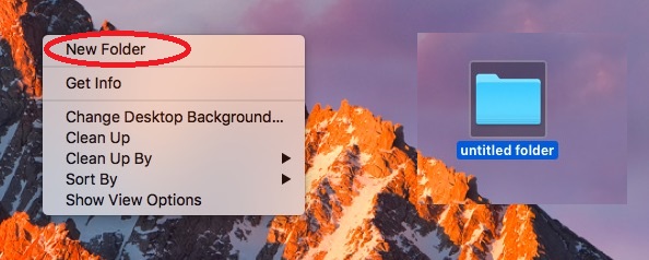 How To Make A Folder On Mac From Its Desktop