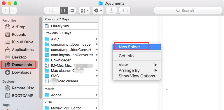 如何使用其Finder窗口在Mac上创建文件夹