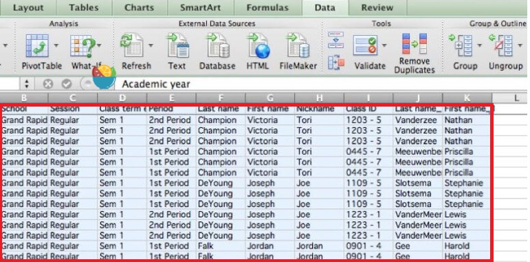 모든 Excel 셀 선택