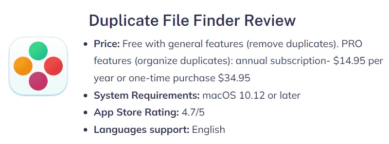 Przegląd narzędzia Nektony Duplicate File Finder