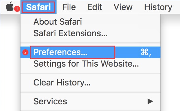 Safari 플러그인 및 확장 프로그램 제거