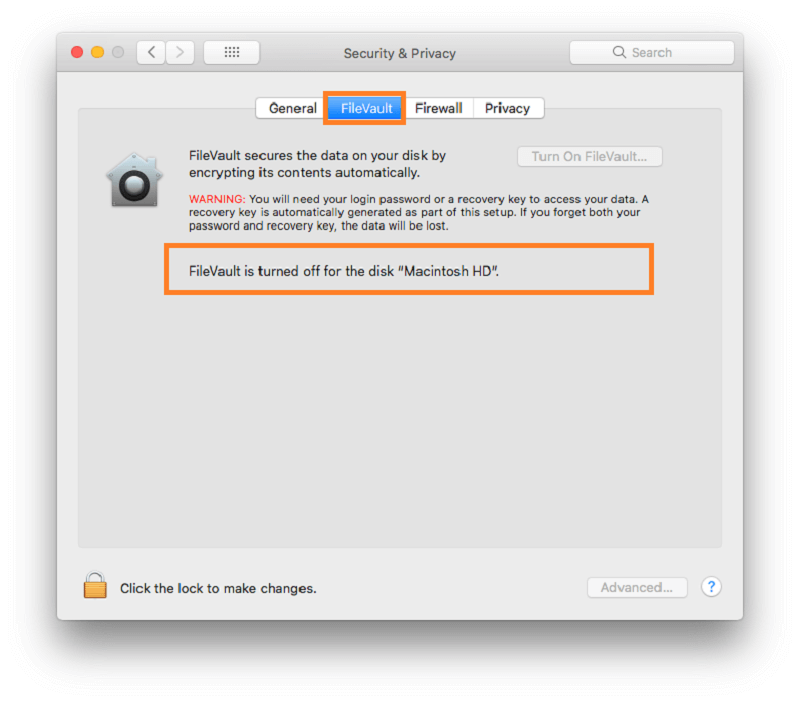قم بإزالة Kext على Mac عند إيقاف تشغيل FileVault