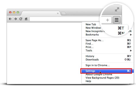 Remova qualquer gerenciador de pesquisa no Mac Chrome