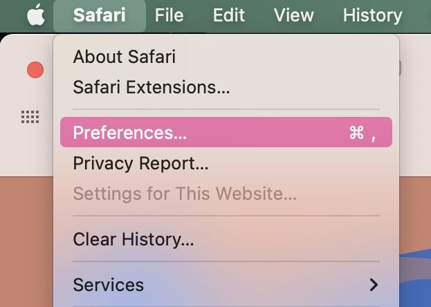 Remove about:blank from Safari