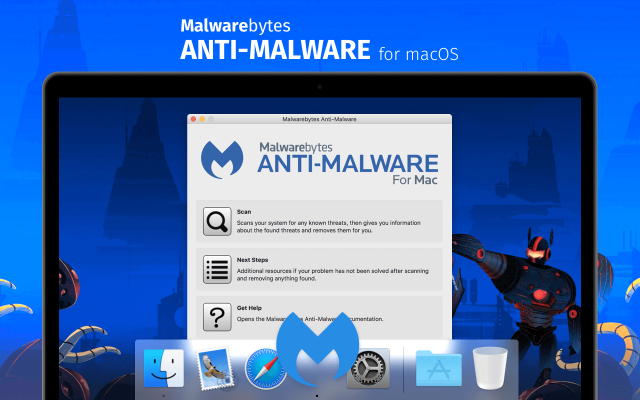 Malwarebytes لمكافحة البرامج الضارة لنظام التشغيل Mac