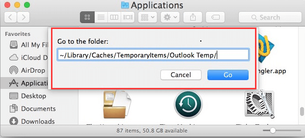 Outlook Temp 폴더에서 첨부 파일 찾기