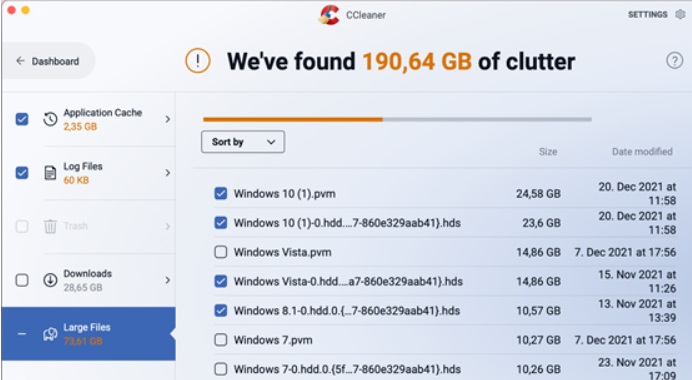 CCleaner Clean Clutter 功能介绍