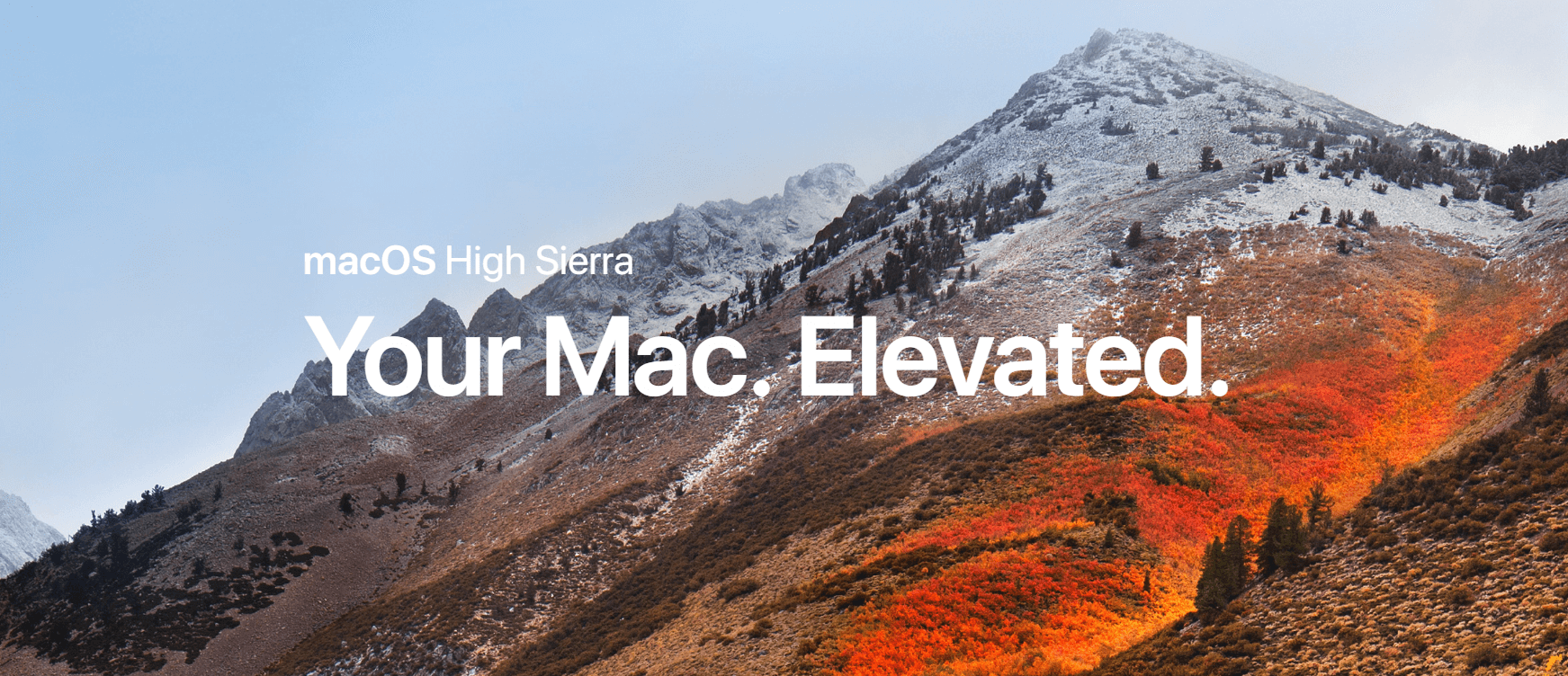 Schone installatie Macos High Sierra