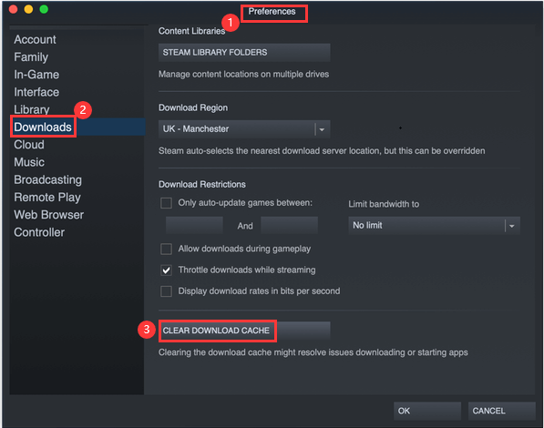 Clear Download Cache On Steam