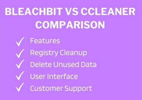 BleachBit 대 CCleaner 비교