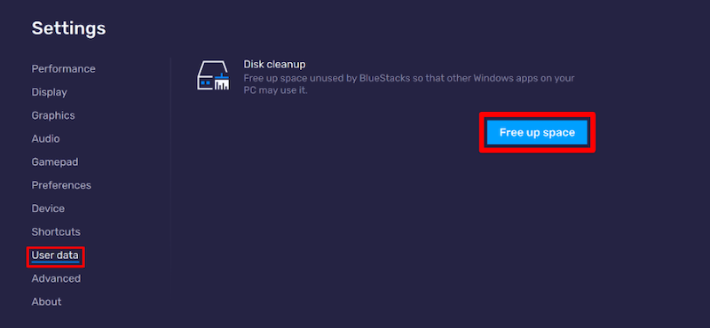 Clear Bluestacks Cache Using the Disk Cleanup Tool