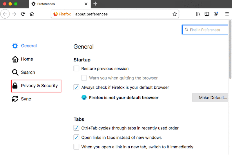 Wis YouTube-cache op Firfox (Mac)