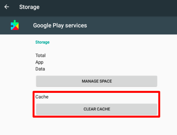 Cache van Google Play-services wissen