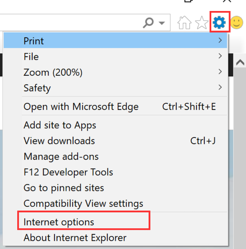 مسح ذاكرة التخزين المؤقت لـ McAfee في Internet Explorer