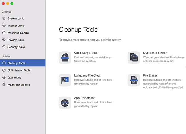 CCleaner 대체 MacClean