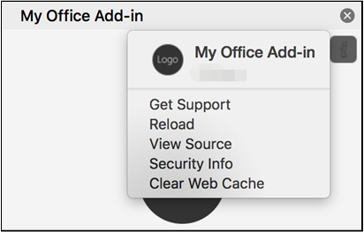 Wis Office-cache op Mac met behulp van het Persoonlijkheidsmenu