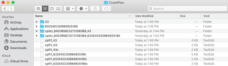 Очистить кэш CrashPlan на Mac