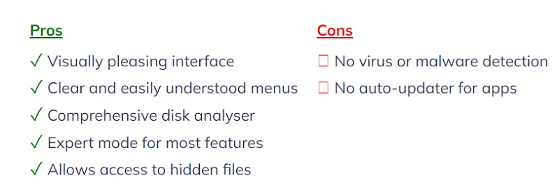 Достоинства и недостатки MacCleaner Pro