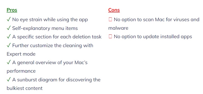 مزايا وعيوب Maccleaner Pro