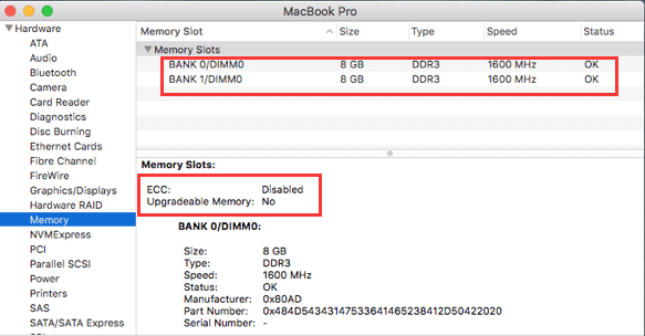 Verifique se você pode acomodar mais RAM no seu Mac