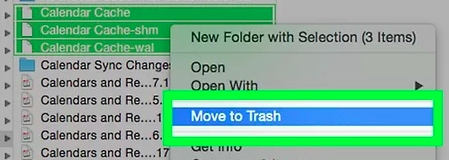 Clear Calendar Cache By Selecting Folders