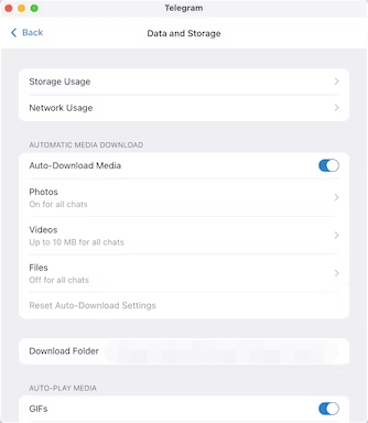 Clear Telegram Cache to Optimize the Storage Usage