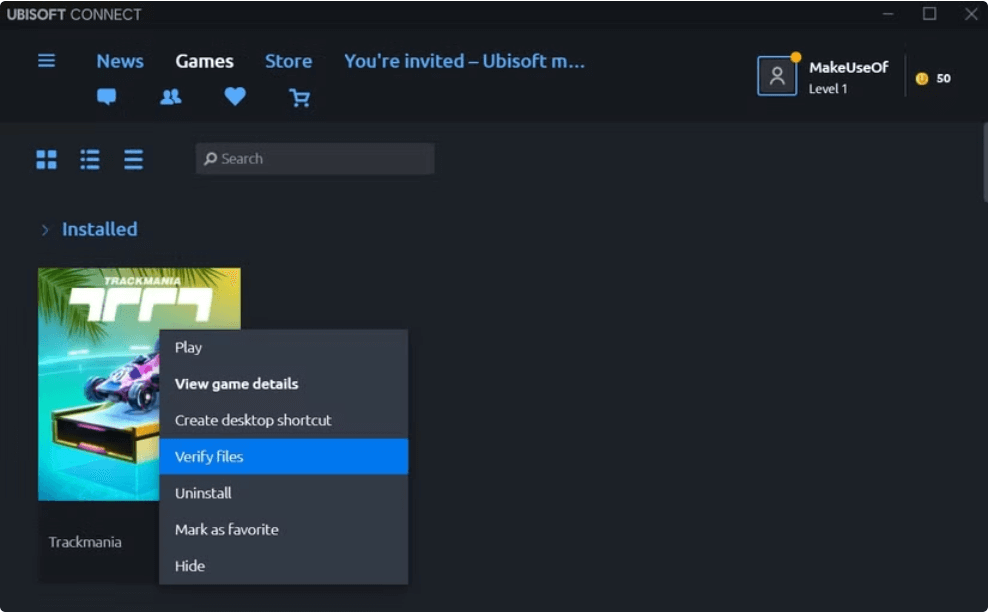 Verify Ubisoft Connect Game Cache