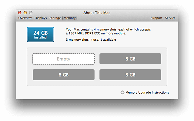 Upgrade RAM on Mac