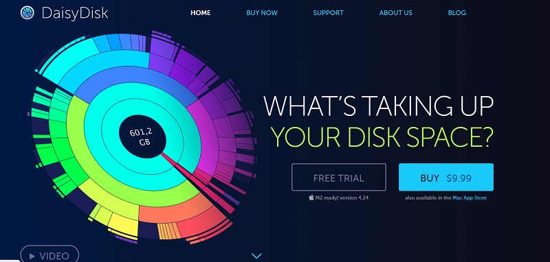 DaisyDisk помогает очистить дисковое пространство на Mac